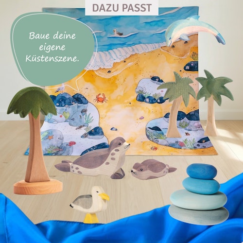 Ostheimer Palme II mit Stütze - Holzbaum 22 cm