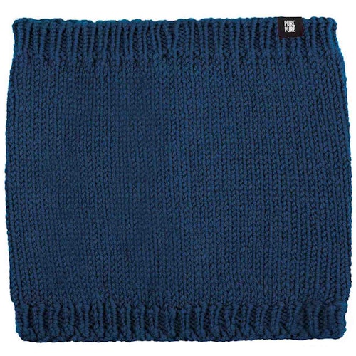 Schlauschal gestrickt Wolle 5-14 Jahre marine
