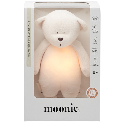 Der Summbär mit Lampe cremeweiß aus Baumwolle und Polyester