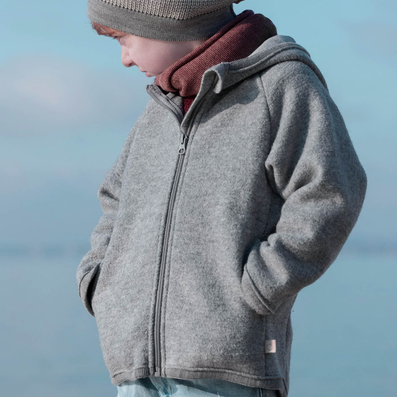 Walkjacke mit Reissverschluss
