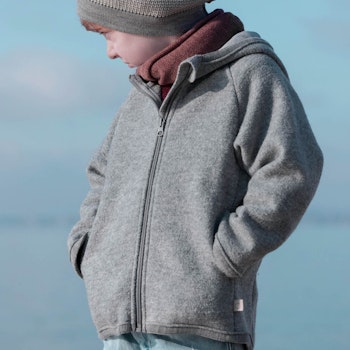 Walkjacke mit Reissverschluss indigoblau