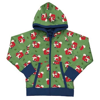 Kapuzenjacke zum Wenden Apfel gelb