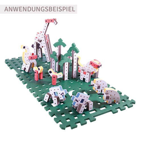 Schaumstoff Baumatte grün