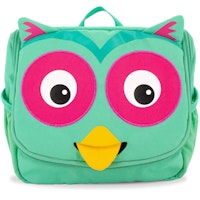 Kulturbeutel mit Ziehzunge Eule 17 x 20 cm