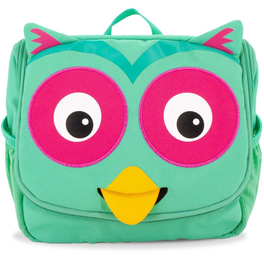 Affenzahn Kulturbeutel Eule grün mit Ziehzunge online kaufen