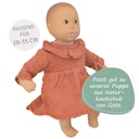 Vorschaubild Puppen-Strickkleid 28-35cm pfirsich, Bio-Baumwolle