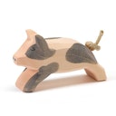 Vorschaubild Ferkel gefleckt Holzfigur laufend 4 cm hoch