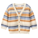 Vorschaubild Edle Strickjacke Musterstrick dunkelblau