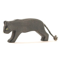 Panther Holztier 6 cm hoch