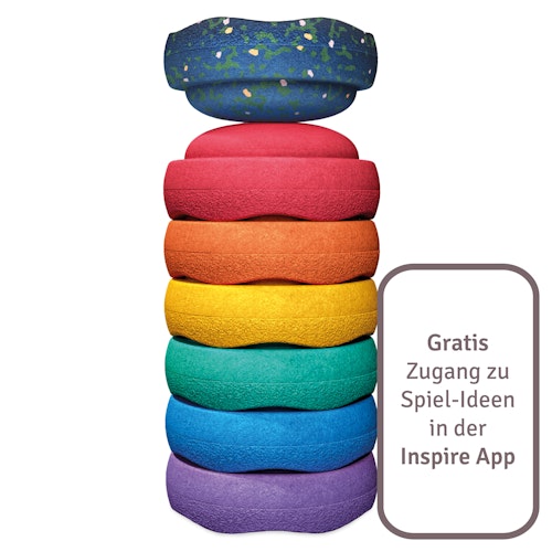 Stapelstein® Spring Special Mini rainbow classic 6+1 kleine Elemente