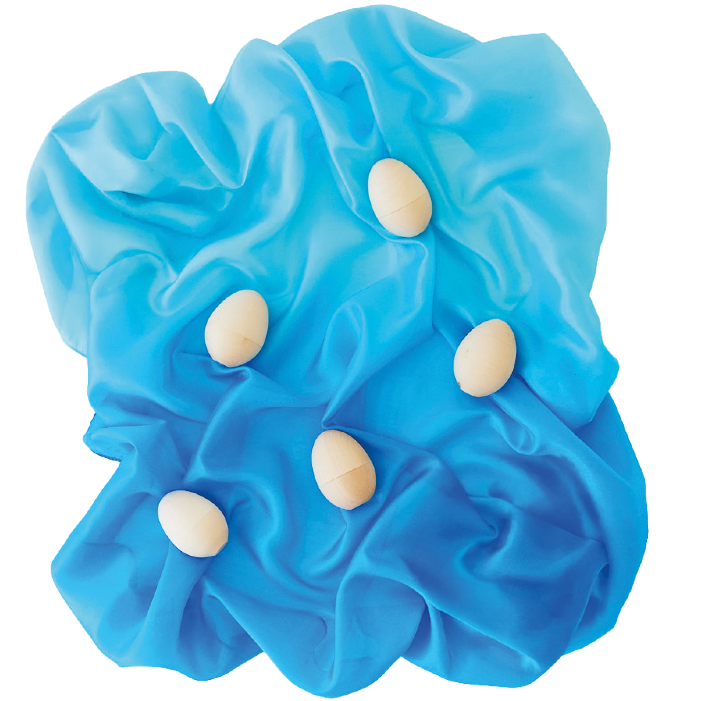 Spieltuch Seide Glockenblumen-blau mittel 89 x 89 cm