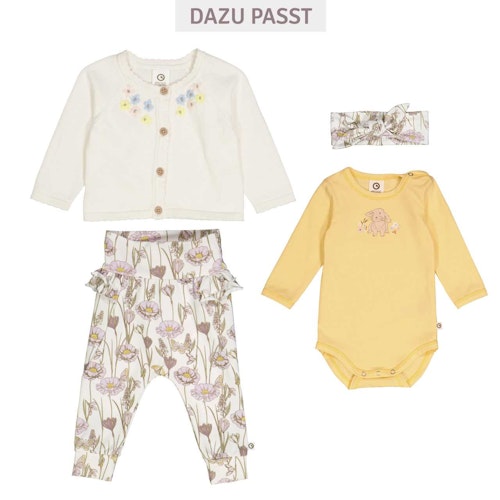 Edle Krabbelhose Schleife Blumen