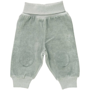 Nickihose warm grau Bündchen
