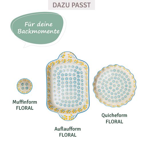 Muffinform FLORAL 100 ml für kleine Lieblingskuchen