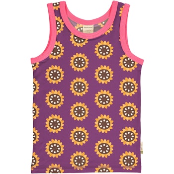 Unterhemd Sonnenblumen violett