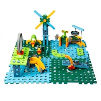 Schaumstoff baumatte grün-blau