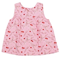 Musselin Bluse kurzarm Blumen