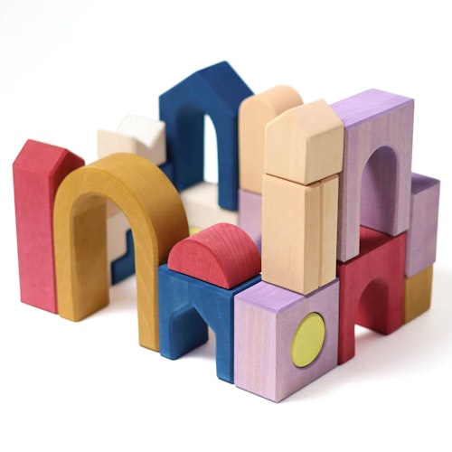 Baukasten Panorama 24 Steine im Rahmen