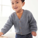 Vorschaubild Klassischer Cardigan Knopfleiste