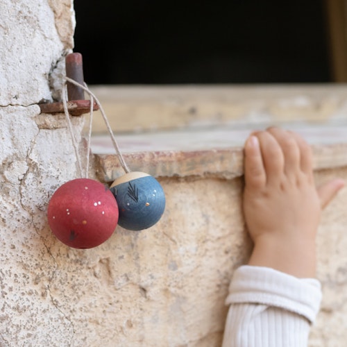 Holz Ornamente Weihnachtsbaumschmuck Wish Balls