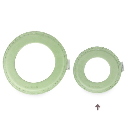 Kleiner super weicher Wurfring LOOP Frisbee grün