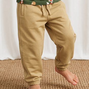 Schmal geschnittene Sweathose senfgelb
