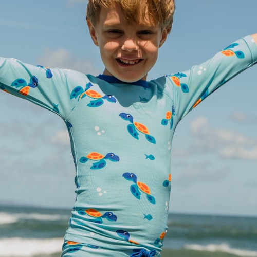 Badeshirt langarm Schildkröte