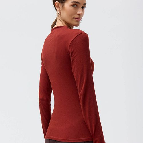 Damen Rollkragen Langarmshirt
