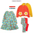 Vorschaubild Leggings Doppelpack Blumen uni