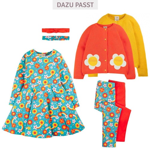 Leggings Doppelpack Blumen uni