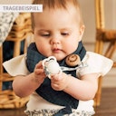 Vorschaubild Kurzarmbody Puffärmelchen elastischer Kopfbereich