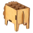 Vorschaubild Stiftehalter Löwe – Holz Stiftebox mit Stecksystem