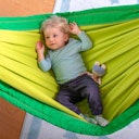 Vorschaubild Bio Kinderhängematte Froggy Grün ab 3 - 12 Jahre