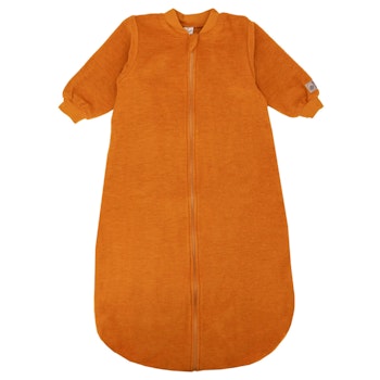 Babyschlafsack Wollplüsch langarm curry