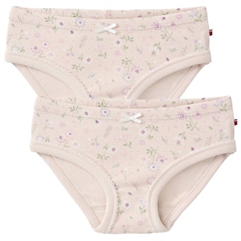 Doppelpack Slips Frühlingsblumen hellbeige