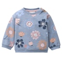 Vorschaubild Weiches Baby Sweatshirt große Blumen