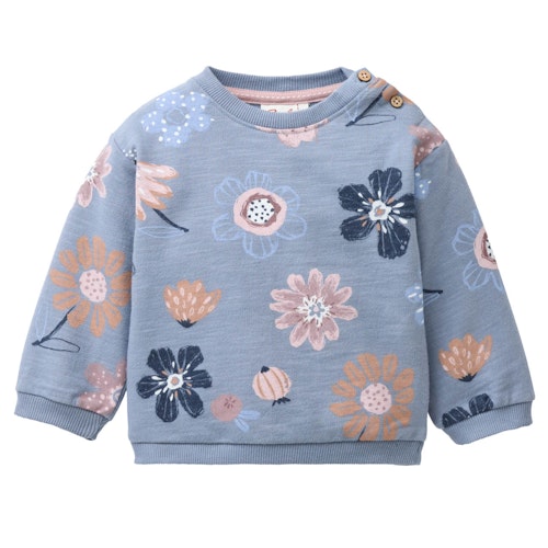 Weiches Baby Sweatshirt große Blumen
