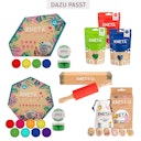 Vorschaubild Knetstempel Holz 6er-Set Bauernhof