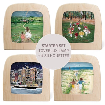 Lampen Starter-Set Gwens Illustrationen Lampe mit 4 Silhouetten