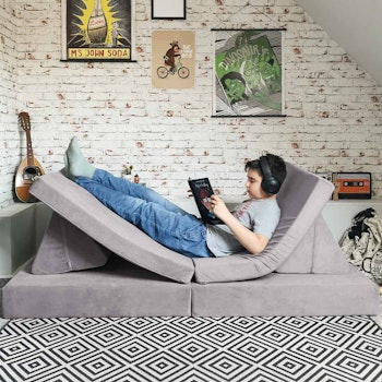 Funzy Spielsofa 4-teilig Grau
