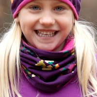 Blumen Schlauchschal zum Wenden