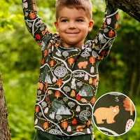 Langarmshirt Wald