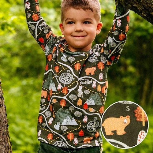 Langarmshirt Wald