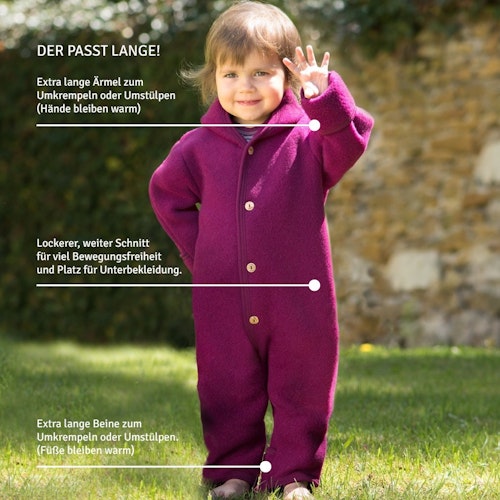 Woll Fleece Overall mitwachsend