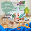 Vorschaubild Katze springend Holzfigur 7 cm