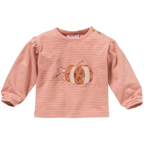 Locker es Langarmshirt Ringel Katze