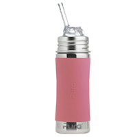Edelstahl Flasche Trinkhalm ohne Ventil Kids - rosa