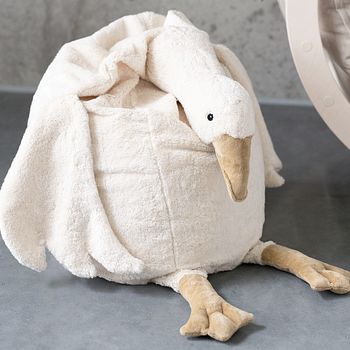 Sitzsack Gans weiß