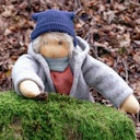 Vorschaubild Bio Stoffpuppe Winterkind "Lovis" zum An- & Ausziehen 38 cm