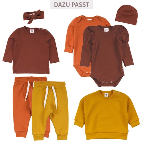 Langarmbody Puffärmel Blumenprint